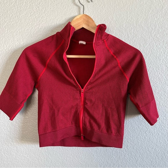 Fabletics Jenny Seamless Cropped Zip Jacket XS - Picture 5 of 8